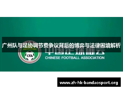 广州队与足协调节费争议背后的博弈与法律困境解析